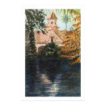 Arboretum Cottage Print by Denise_R_Brown Arboretum Cottage Print