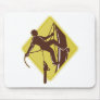 arborist tree surgeon chainsaw retro mousepad