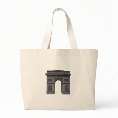 Arc de Triomphe: 3D Model: Canvas Bag by spiritswitchboard