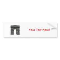Arc de Triomphe: 3D Model: bumper stickers