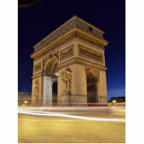 Arc De Triomphe at night Photo Cutout