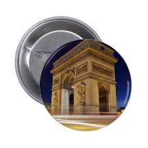 Arc De Triomphe at night Pins