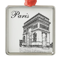 Arc de Triomphe Christmas Ornaments