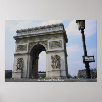 Arc de Triomphe, Paris, France Poster