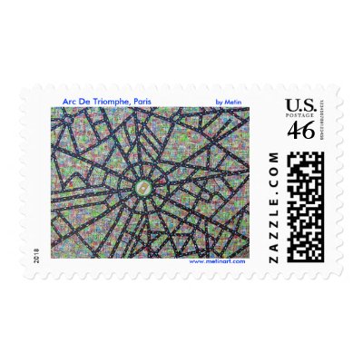 Arc De Triomphe, Paris Stamp by metinb