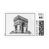 Arc de Triomphe Postage Stamps