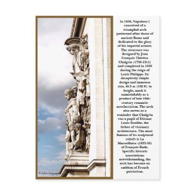 Arc de Triomphe Post Cards by KRFulton