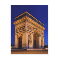 arc de triomphe postcard