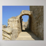 Arc in ancient Caesarea Print