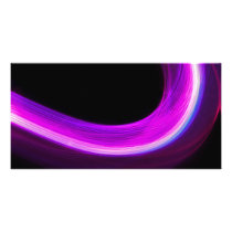 arc of purple light photo greeting card