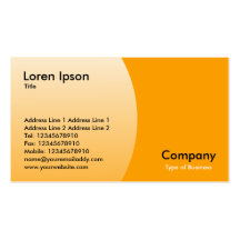 Arc - Orange Business Cards
