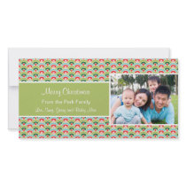Arc Shapes Holiday Christmas Card Photo Greeting Card