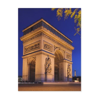 Arc_Triomphe Post Card by beverlytazangel