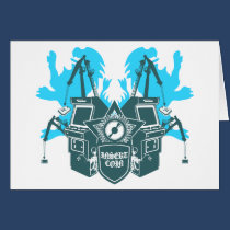 Arcade Building - video games gamer geek cards