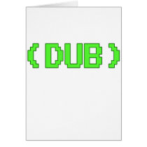 Arcade DUB shirt Greeting Cards