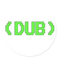 Arcade DUB shirt Round Stickers