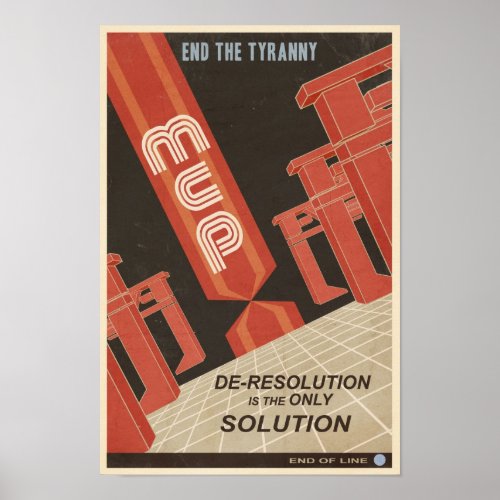 Arcade game propaganda poster- fifth in a series posters