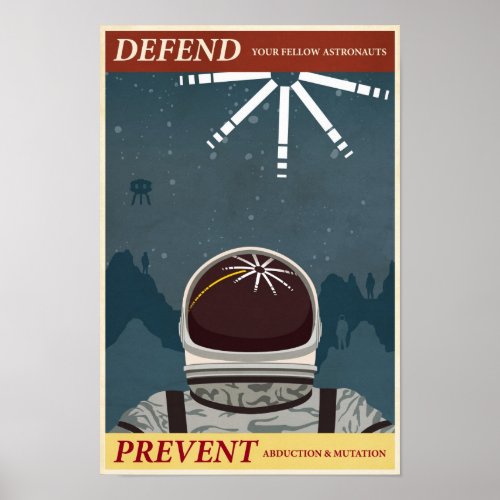 Arcade game propaganda poster- tenth in a series posters