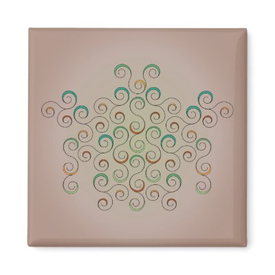 Arcade Swirls Magnet by Piferelli