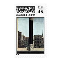 Arcaded Windows And Urban Landscape By Eyck Hubert Postage Stamp