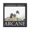 Arcane "National Circus" album square magnet