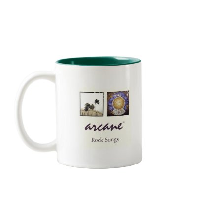 Arcane songbook design two-sided coffee mug by evanrommel