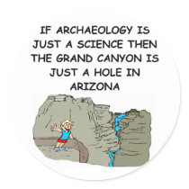 ARCGAEOLOGY ROUND STICKER