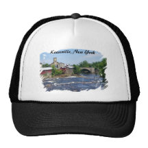 Arch Bridge , Keeseville, New York Hats