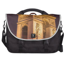 arch de triomphe in paris, france at night laptop bags