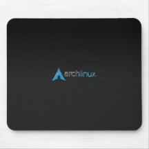 Arch Linux black Mouse Pads