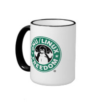 Arch linux/GNU freedom mug