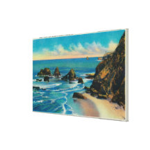 Arch Rock from Maxwell Point, OceansideCoast Stretched Canvas Prints