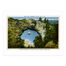 Arch Rock Mackinac Island, Michigan Post Card