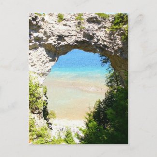 Arch Rock, Mackinac Island postcard