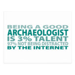 Archaeologist 3% Talent Postcard