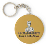 Archaeologist Grave Key Chains