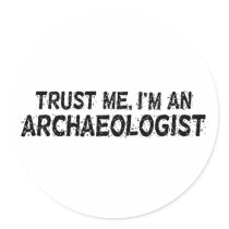 Archaeologist Round Sticker