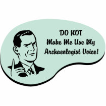 Archaeologist Voice photo sculptures