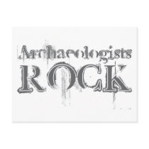 Archaeologists Rock Postcard