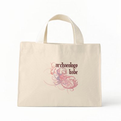 Archaeology Babe Canvas Bags by busybees