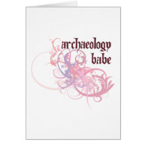 Archaeology Babe Card