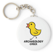Archaeology Chick Keychain