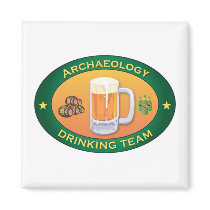 Archaeology Drinking Team Refrigerator Magnets
