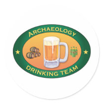 Archaeology Drinking Team Stickers