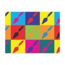 Archaeology Pop Art Postcard