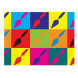 Archaeology Pop Art Postcard