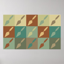 Archaeology Pop Art Poster