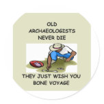 Archaeology) Round Stickers