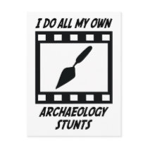 Archaeology Stunts Postcard
