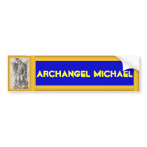 Archangel Michael bumper stcker Bumper Stickers